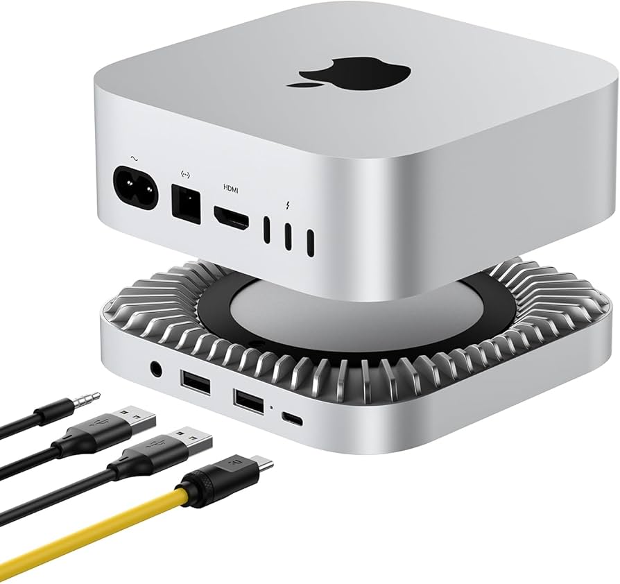 Amazon.com: 40Gbps Aluminum Hub & Stand for New M4/M4 Pro Mac mini