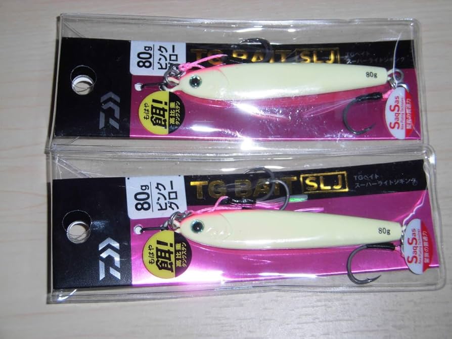 Amazon.co.jp: ダイワ TGベイト SLJ 80g ピンクグロー 2個セット W