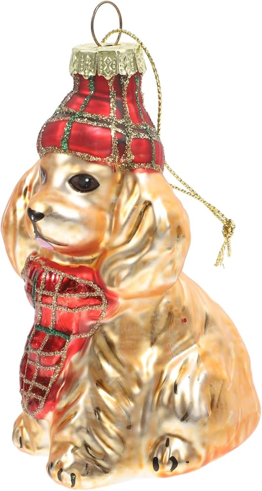 Amazon.co.jp: BCOATH クリスマスツリー用犬用オーナメント ガラス製犬