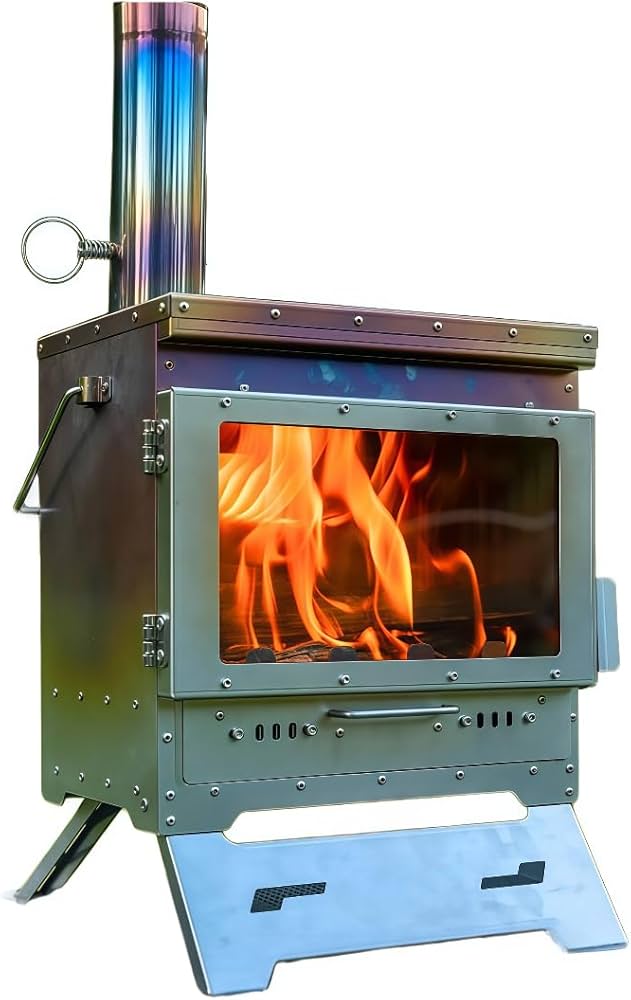Amazon.co.jp: VGVG 薪ストーブ 焚火 暖炉 ステンレス製ストーブ