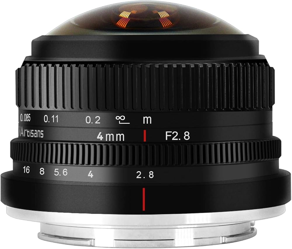 Amazon | 7 Artisans 4mm F2.8 魚眼レンズ超広角レンズM43フレーム