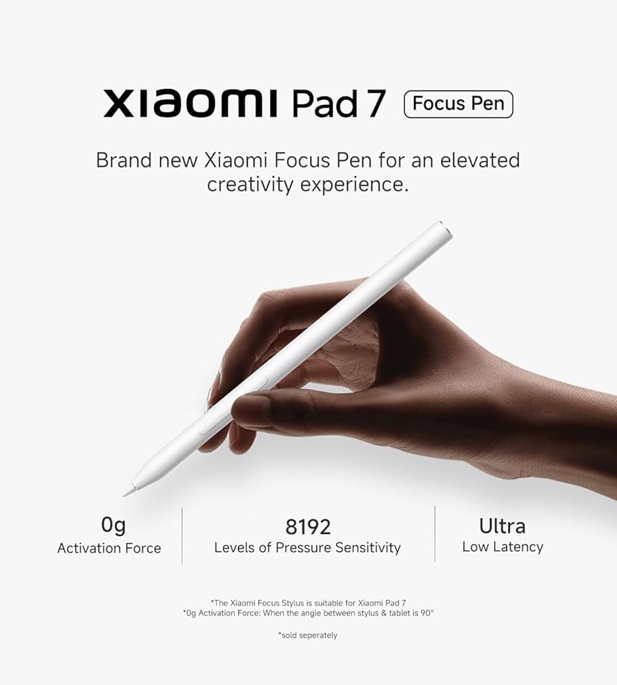 Xiaomi Focus Pen for Xiaomi Pad 7 | Pressure Sensitivity | Ultra