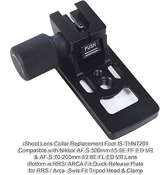 Amazon | リング式三脚座足、ARCAタイプ交換レンズ足, iShoot レンズ