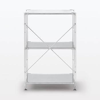 Amazon｜無印良品 ステンレスユニットシェルフ・ステンレス棚セット 小