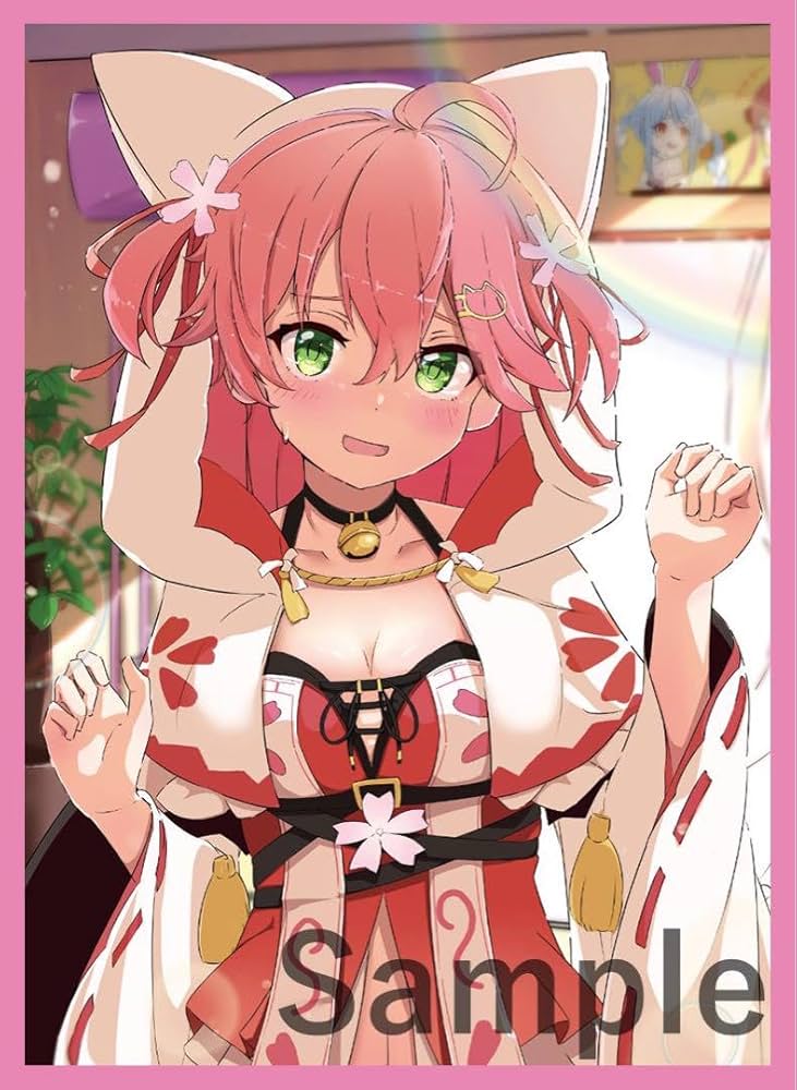 Amazon.co.jp: さくらみこ みこち カードスリーブ 白詰草 : 文房具