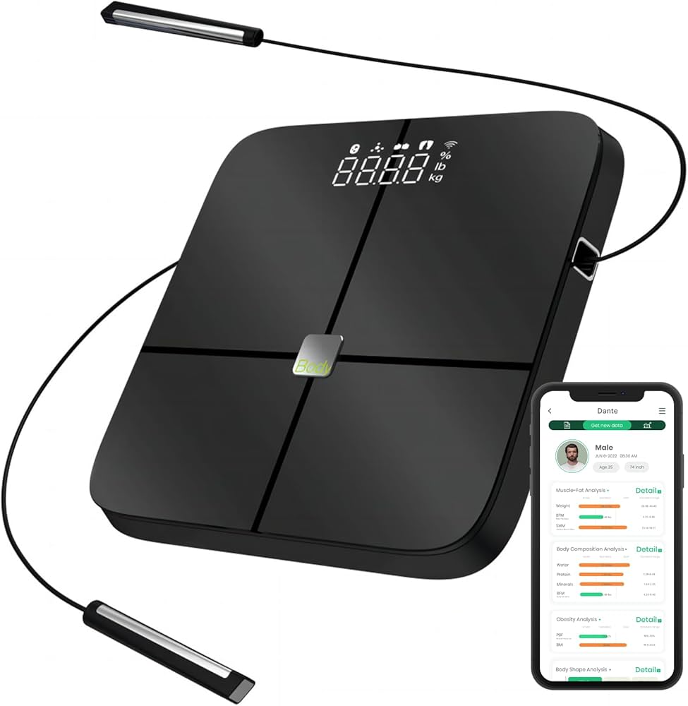 Amazon.co.jp: BodyPedia 体重計 体組成計【 AI×8電極】 44項目測定