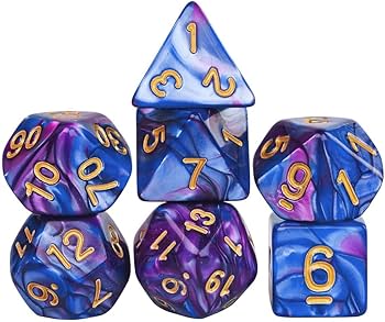 Amazon | LIANHATA 多面体 ダイス サイコロ セット アクリル 7個入り