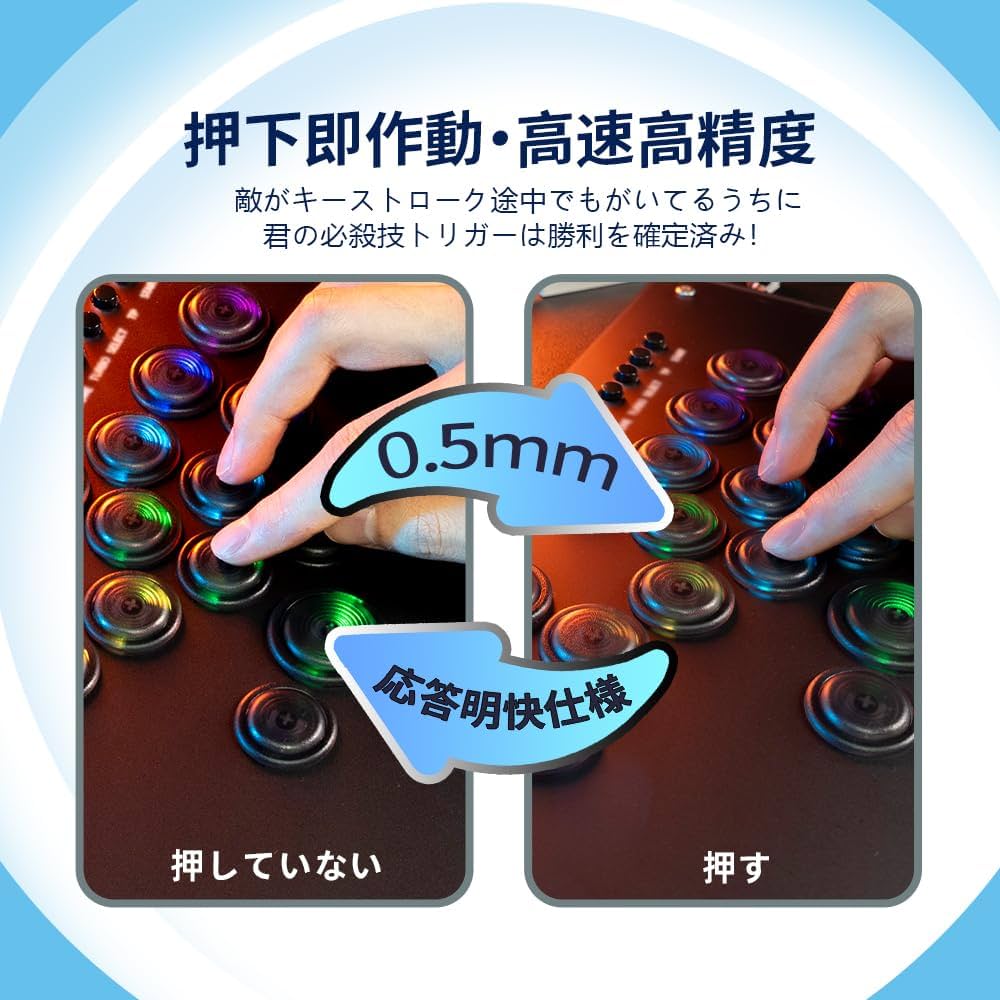 Amazon.co.jp: Kylinix T16 レバーレスコントローラー ABSクリアボタン