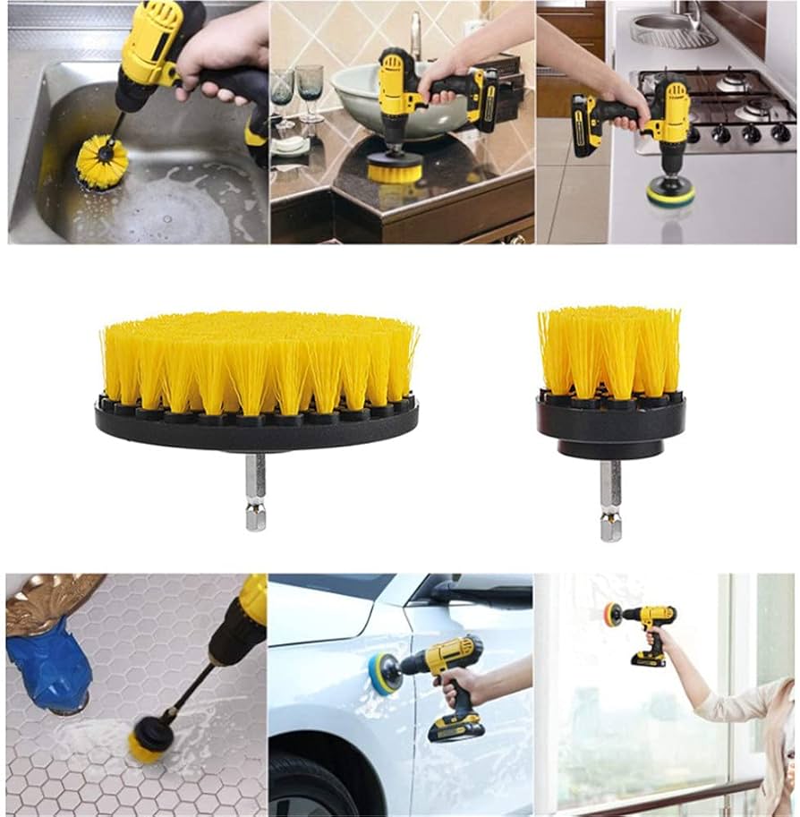 Amazon｜掃除ブラシ 電動ドリル用ブラシ 12点セット 浴室掃除用ブラシ