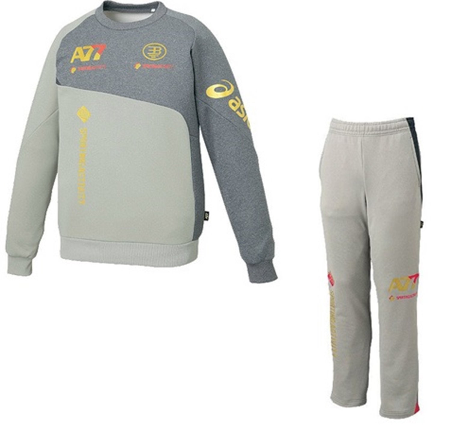 Amazon.co.jp: asics(アシックス) A77クルーネックスウェット上下