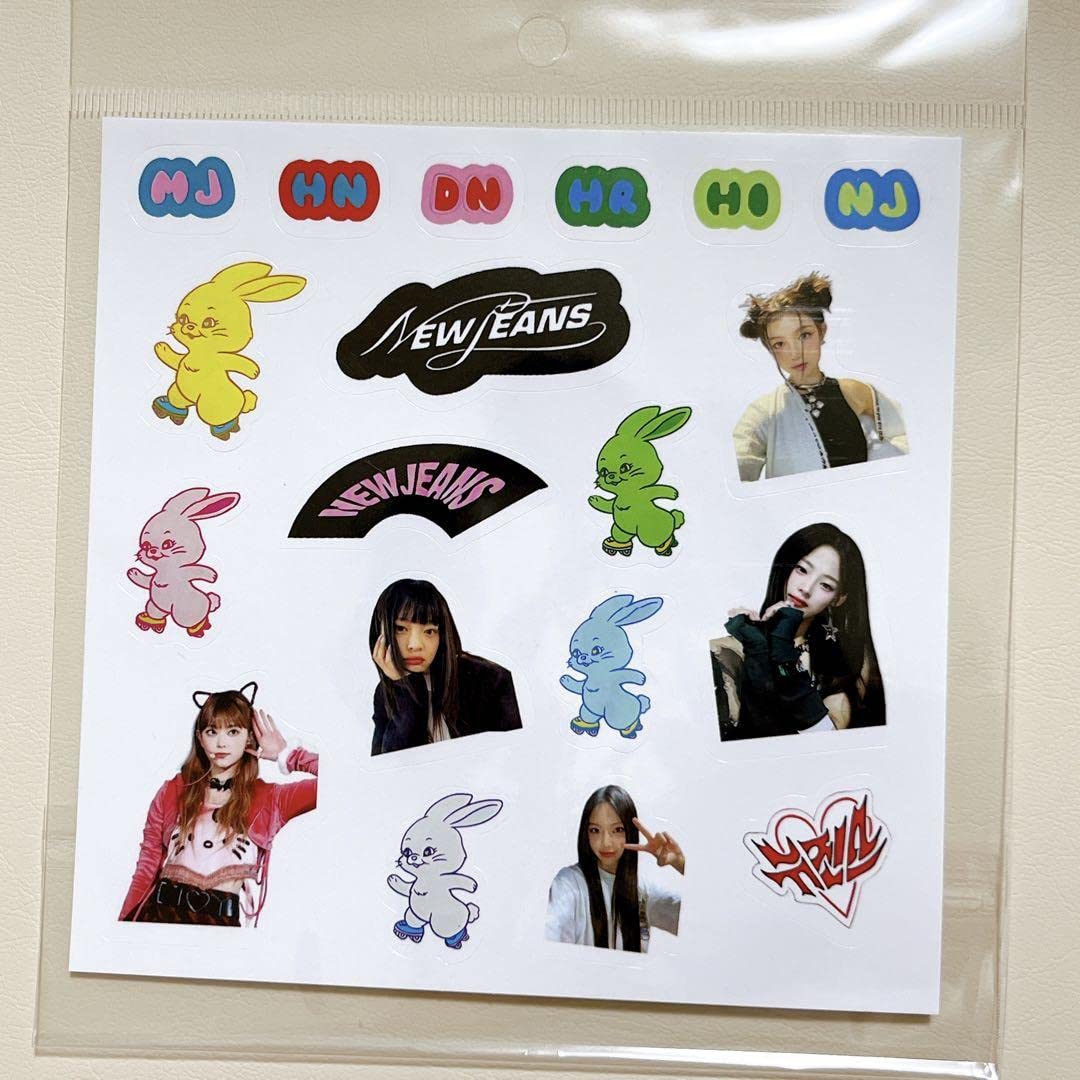 Amazon.co.jp: 2シートNewjeans ??? シールステッカー : 文房具