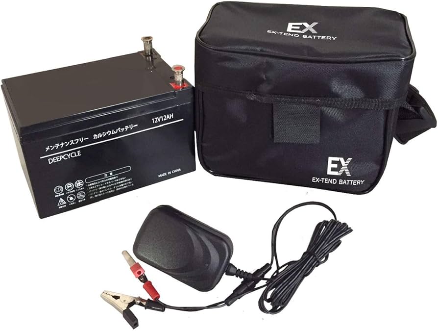 Amazon.co.jp: 電動リール用 バッテリー エクステンド 12V 12Ah 充電器