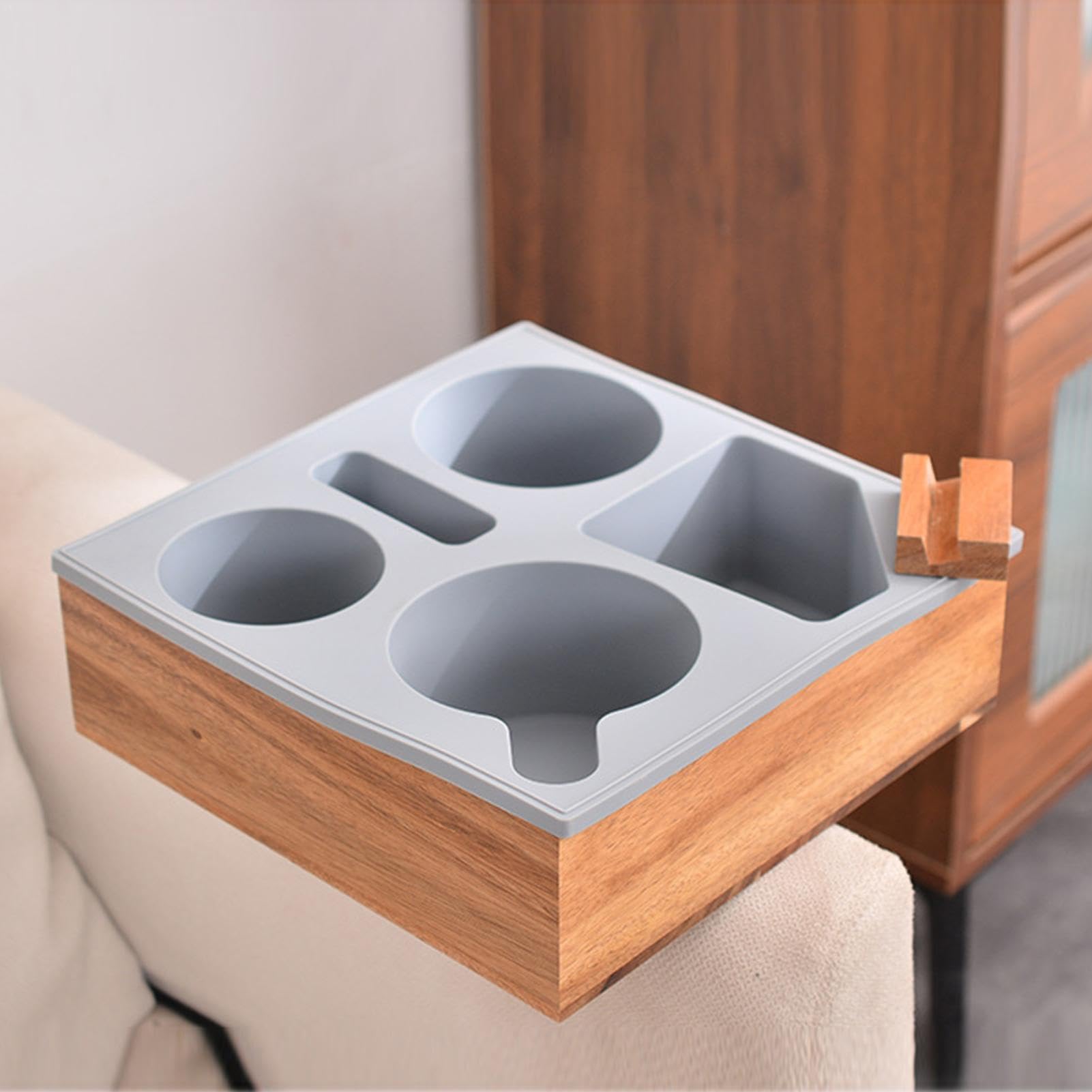 Amazon.co.jp: サイドテーブル ソファ カップホルダー デスク スマホ