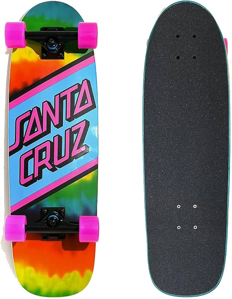 Amazon.com : Tie Dye Rainbow Street Skate Cruiser by SANTA CRUZ