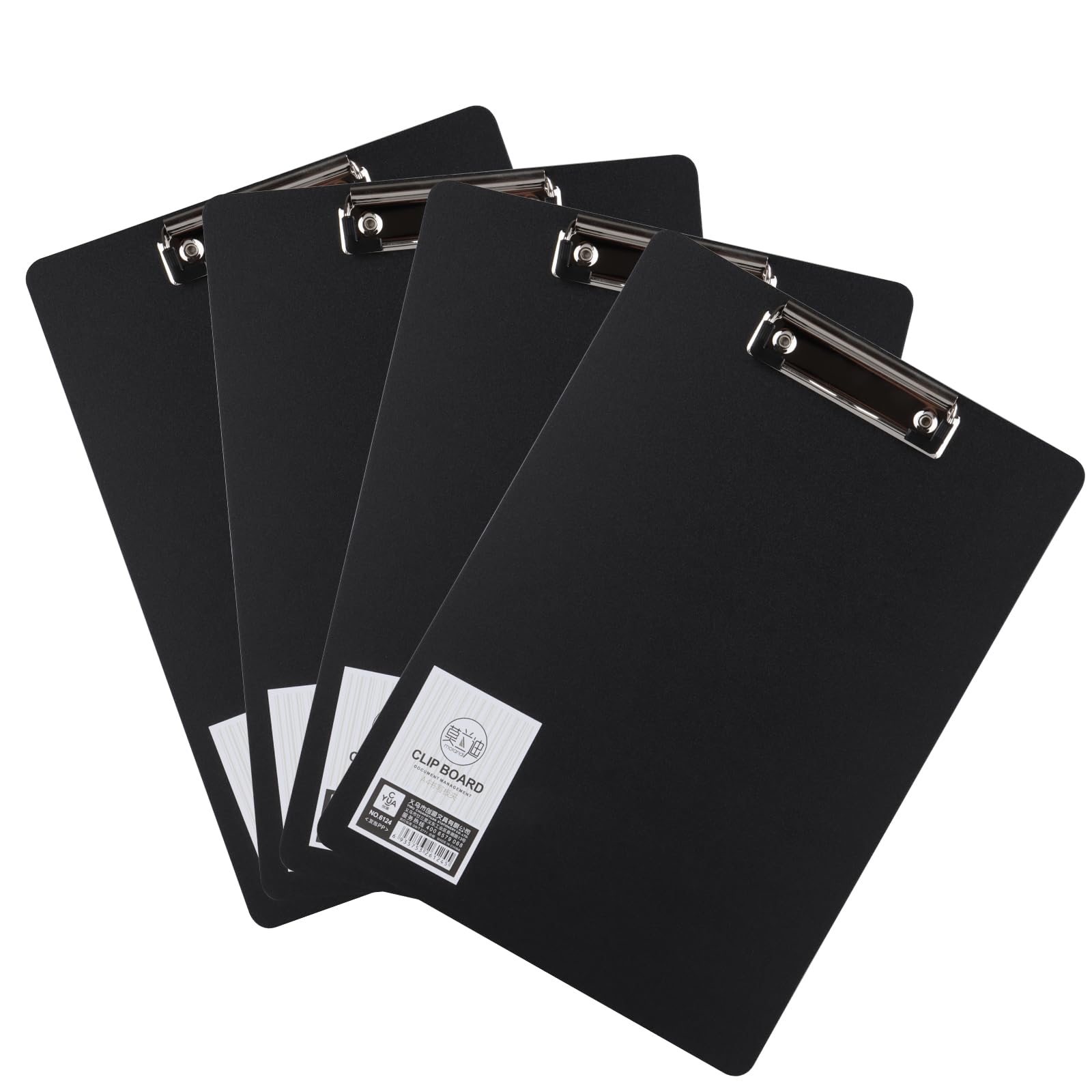 Amazon | やぬき 【4個セット】 バインダー a4 クリップボード 黒