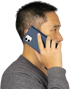 Amazon.co.jp: iPhone 14 ケース 手帳型 ネイビー 紺 おしゃれ