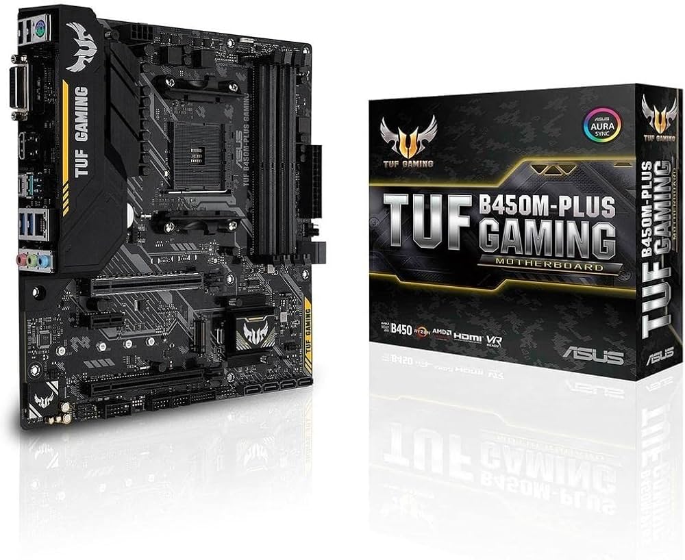 Amazon | ASUS AMD B450 搭載 AM4 対応 マザーボード TUF B450M-PLUS