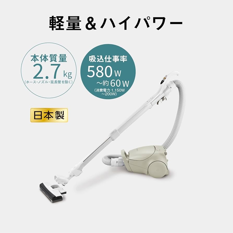 Amazon.co.jp: パナソニック 掃除機 紙パック式 MC-PJ23G-C ベージュ