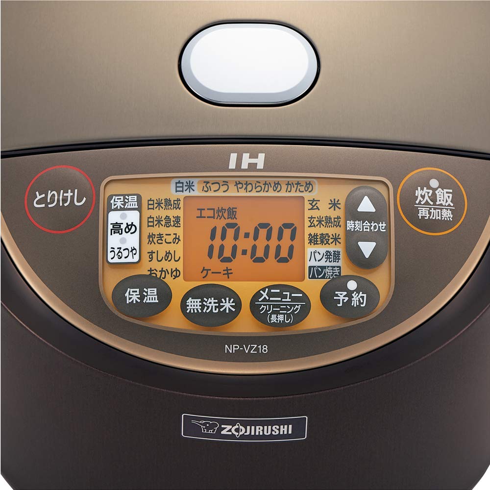 Amazon | 象印 炊飯器 1升 (10合) IH式 極め炊き ブラウン NP-VZ18-TA