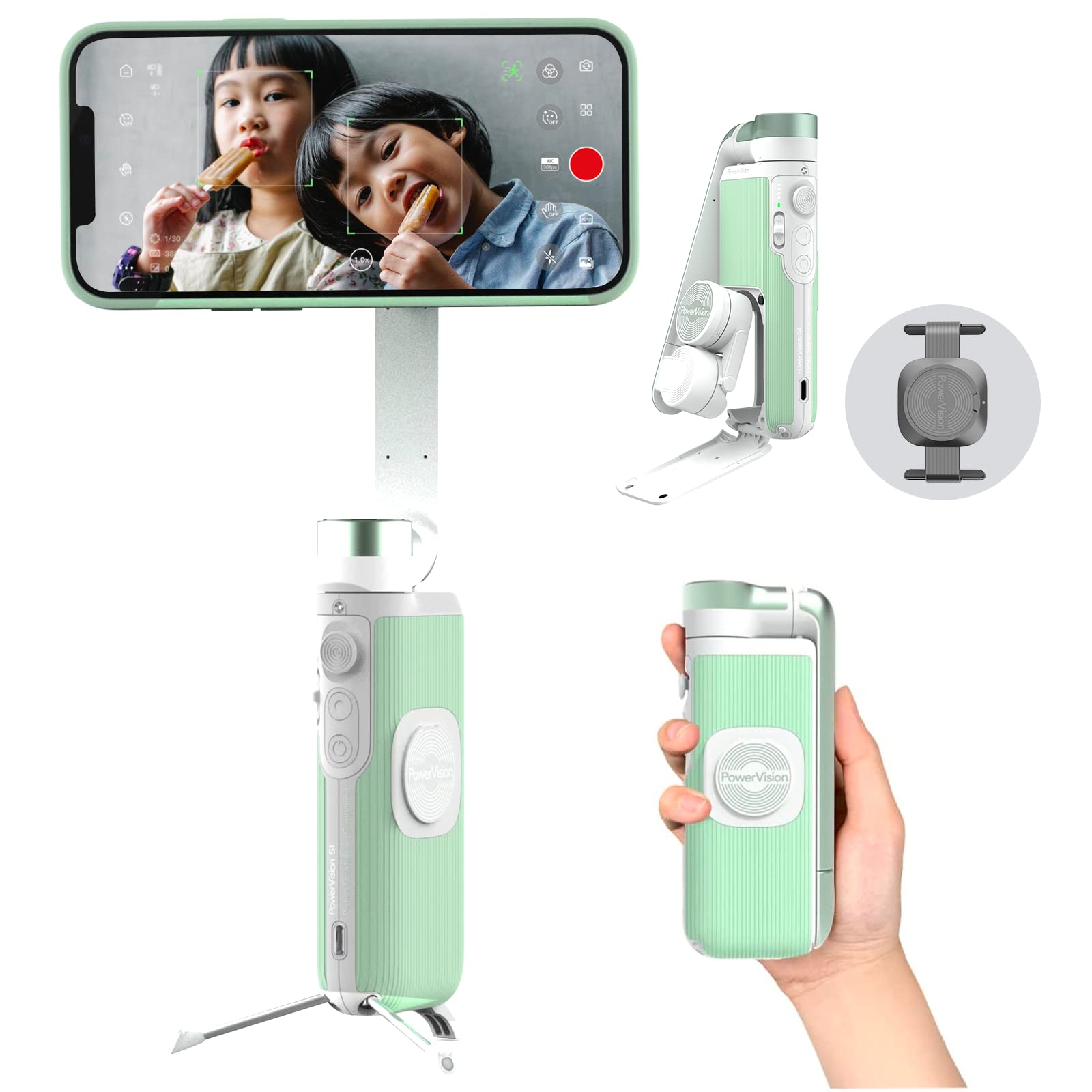 Amazon.co.jp: PowerVision スマートフォン用ジンバルカメラ - 3軸