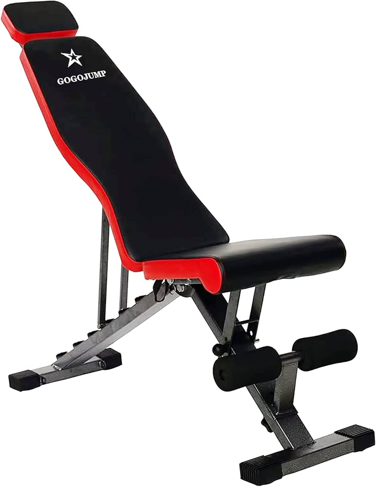 Amazon.co.jp: GOGOJUMP トレーニングベンチ フラットベンチ インク