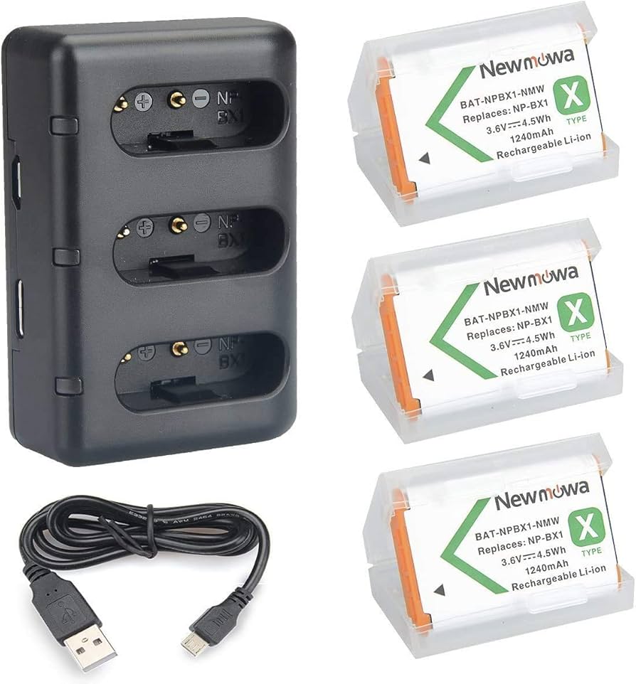 Amazon.com : NP-BX1 Newmowa Replacement Battery (3-Pack) and 3