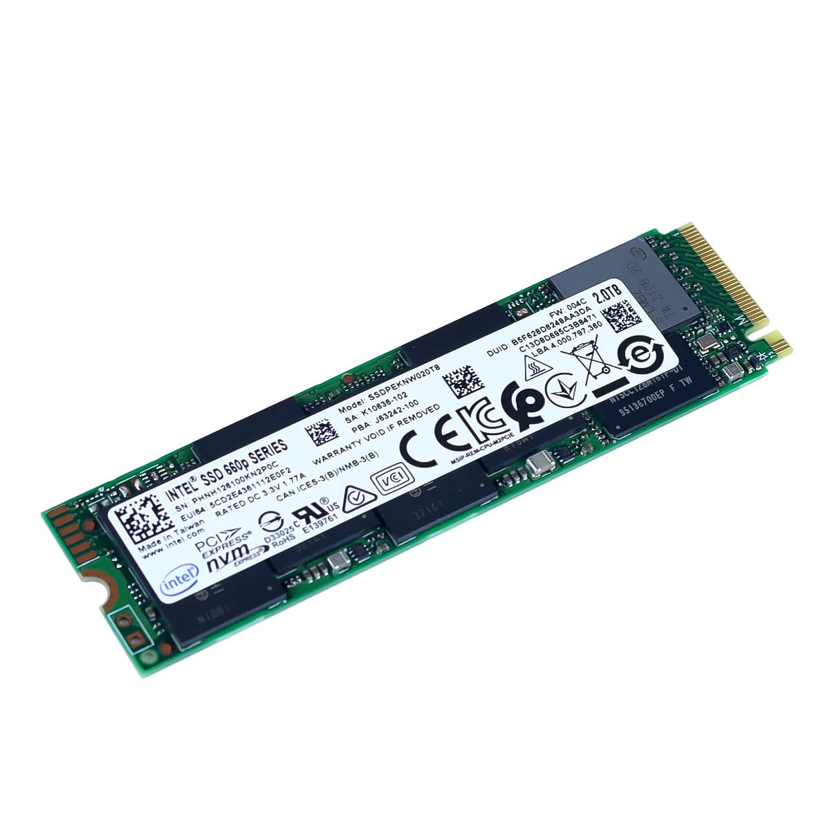 Amazon.com: Intel 660p Series M.2 2280 2TB PCIe NVMe 3.0 x4 3D2