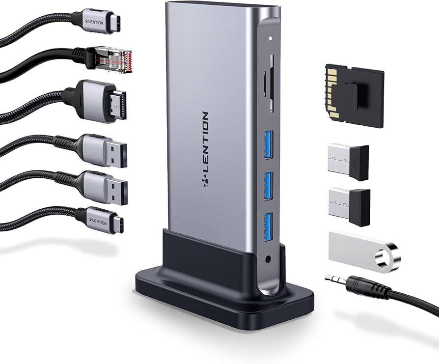 Amazon.co.jp: LENTION 11in1 縦置き USB C ドッキングステーション CB
