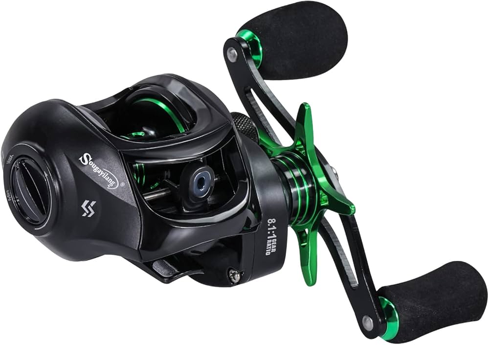Amazon | Sougayilang ベイトキャスティングフィッシングリール 9+1