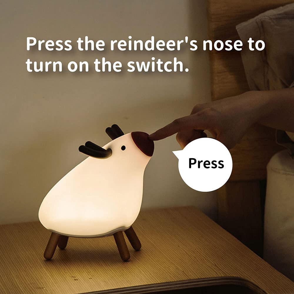 Amazon.co.jp: USERWATS トナカイナイトライト 無段階 調光 安全な