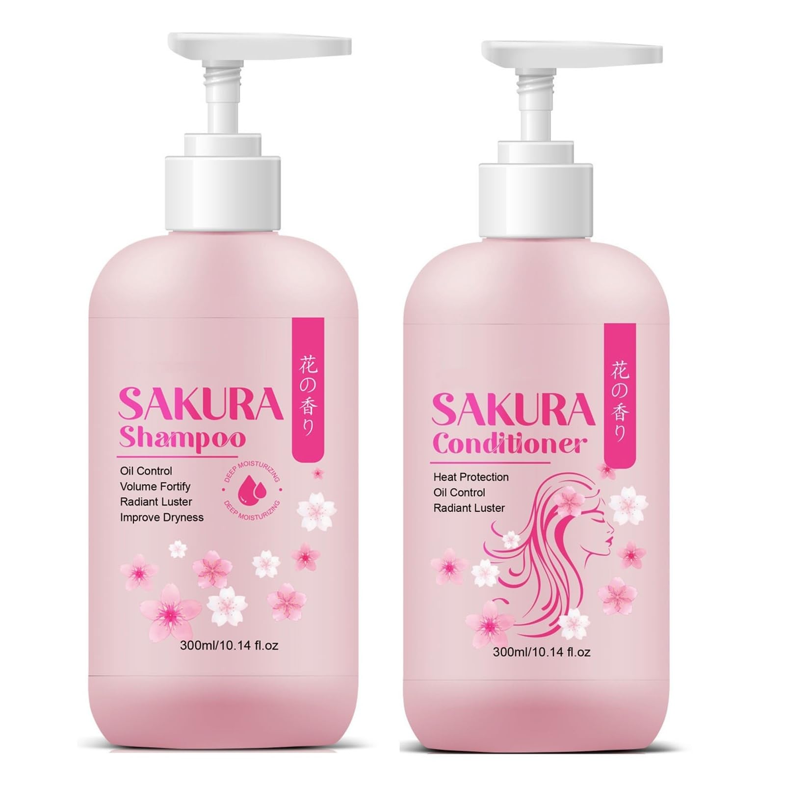Amazon.com : Sakura Shampoo + Conditioner Set, Japanese Shampoo