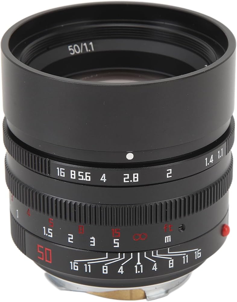 Amazon.com: 50mm F1.1 Full Frame Lens, Large Aperture M Mount Lens
