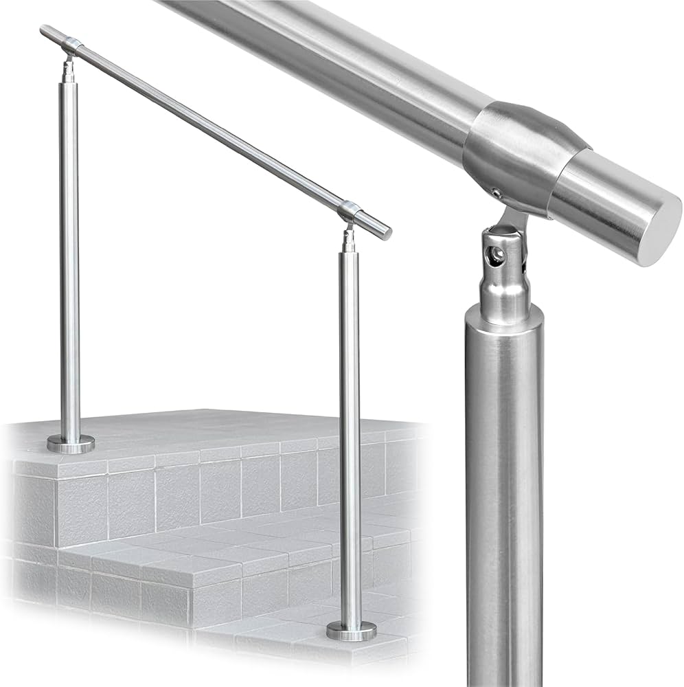 Amazon | [KYOSER] 手すり ステンレス製 屋外 階段 簡単な取り付け