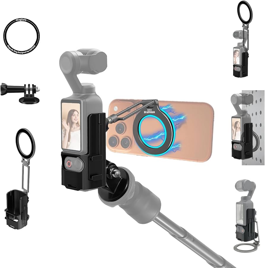 Amazon.com: HAFOKO Osmo Pocket 3 Magnetic Phone Holder Compatible