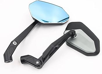 Amazon | バイクミラー アクセサリーミラー折りたたみバックミラー