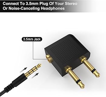 Amazon.com: Asobilor Airplane Headphone Adapter Compatible with