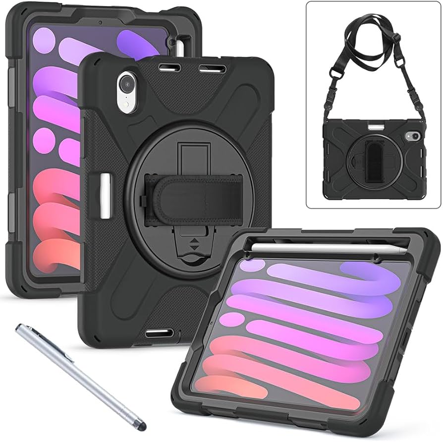 Amazon.co.jp: タッチペン付 耐衝撃 iPadケース iPad mini A17 Pro