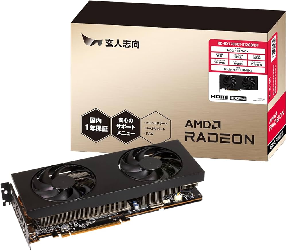 Amazon | 玄人志向 Radeon / RX7700XT 搭載 グラフィックボード GDDR6