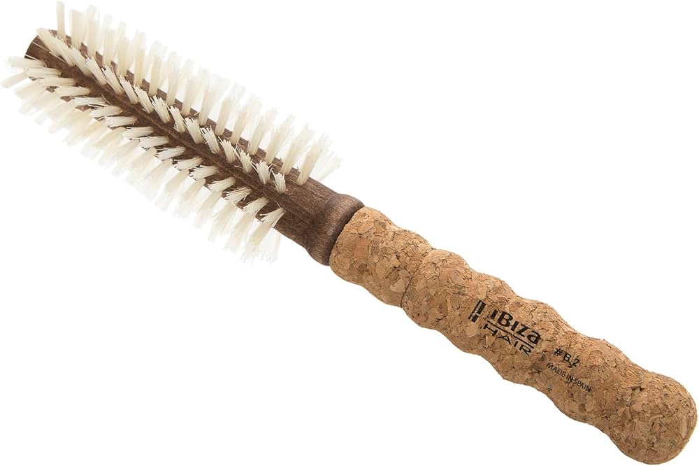 Amazon.com: Ibiza Hair Boar Bristle Round Brush (B2-35mm) | Blonde