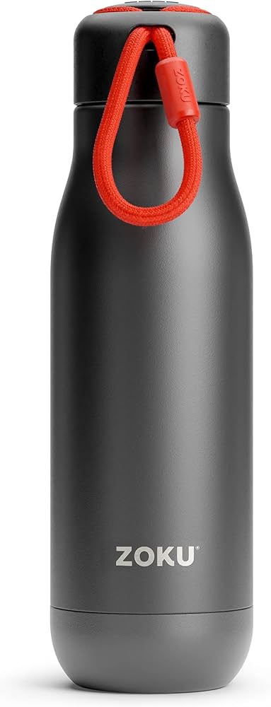 Amazon｜ZOKU ステンレス スチール ボトル 500ml マットブラック｜水筒