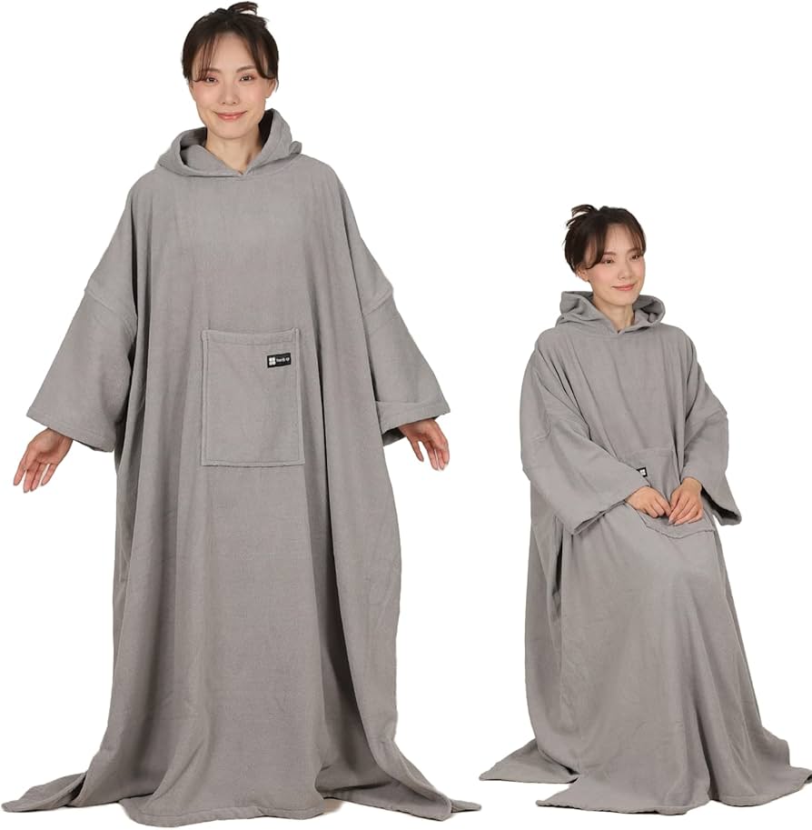 Amazon.co.jp: 【サロンセラピスト監修】よもぎ蒸しポンチョ 程よい