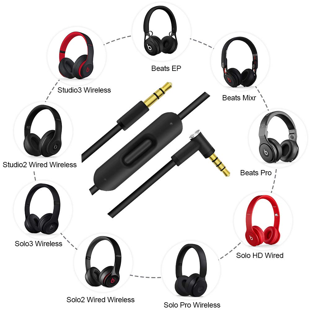 Amazon | 取り替え用オーディオケーブルコードワイヤ Beats by Dr Dre