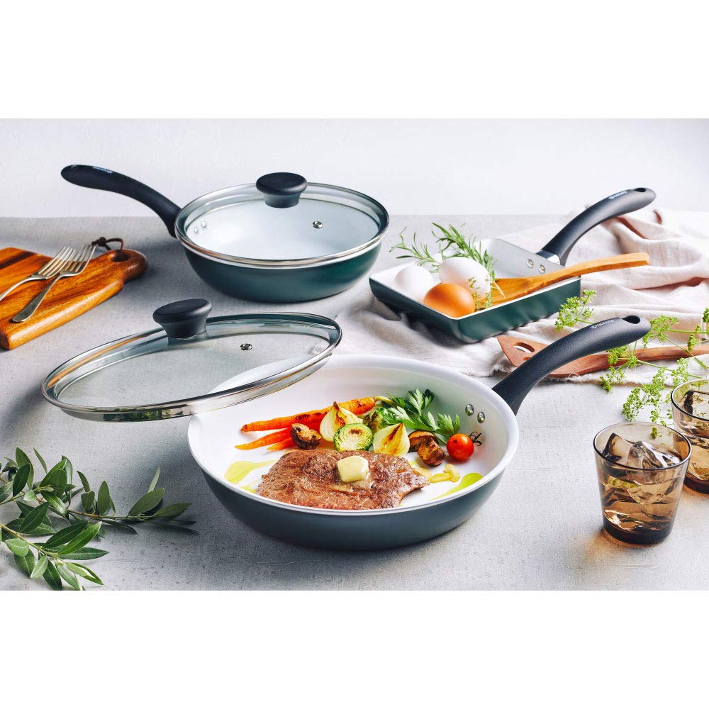 Amazon.co.jp: 京セラ(KYOCERA) IHフライパンセット セラブリッド 玉子