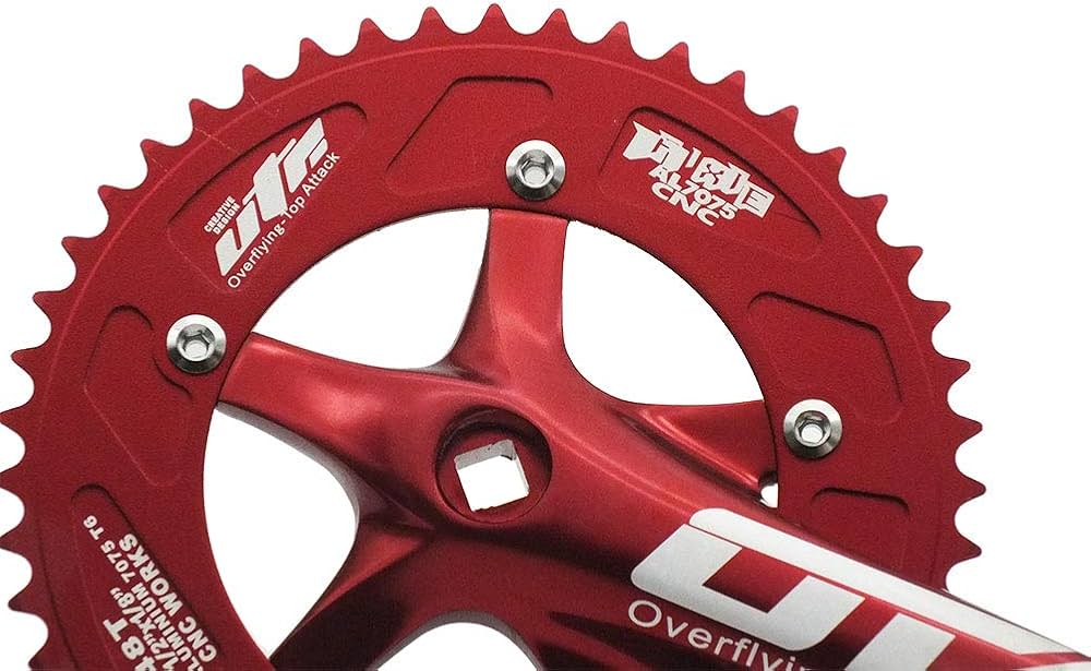 Amazon | シングルスピード自転車クランクセットチェーンホイール170