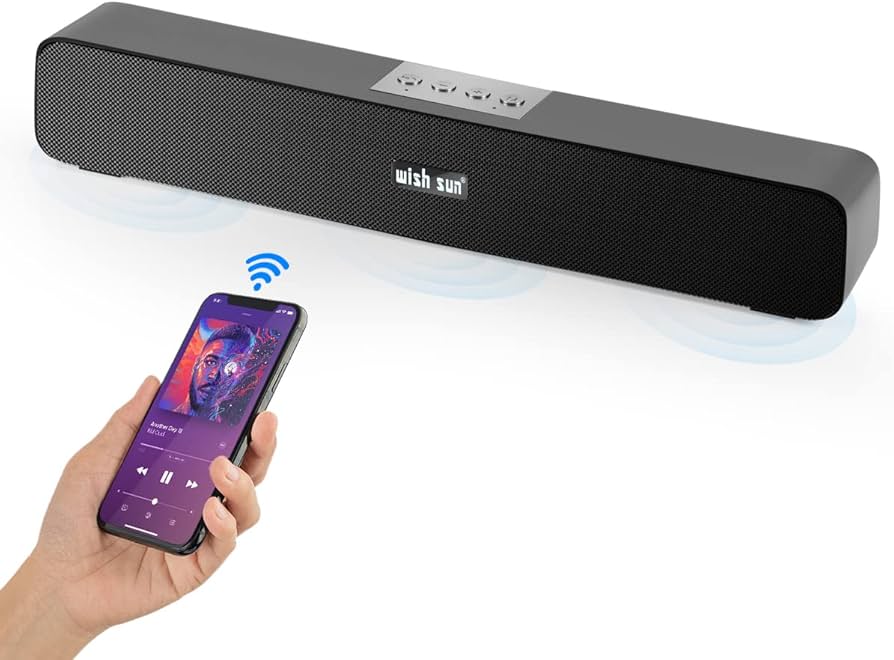 Amazon.co.jp: PC スピーカー サウンドバー WISH SUN 臨場感 Bluetooth