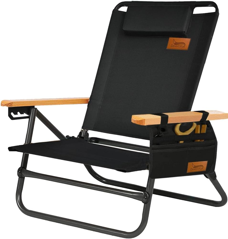 Amazon.co.jp: DesertFoxキャンプチェア リクライニングローチェア