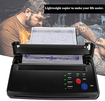 Amazon.co.jp: タトゥー転写ステンシルマシン、タトゥーサーマルコピー