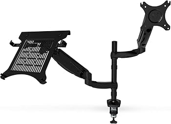 Amazon.co.jp: Loctek モニターアーム&ノートパソコンスタンド ガス