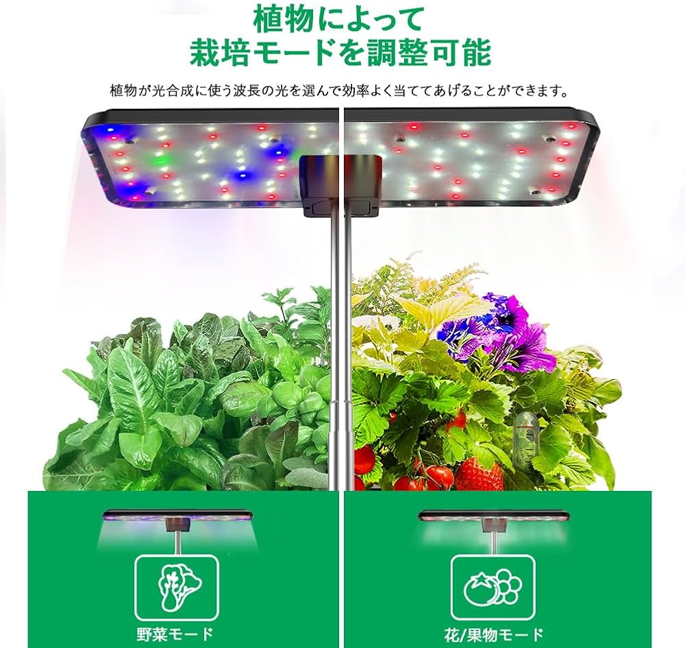 Amazon.co.jp: 水耕栽培キット 水耕栽培 家庭菜園 キット LEDライト