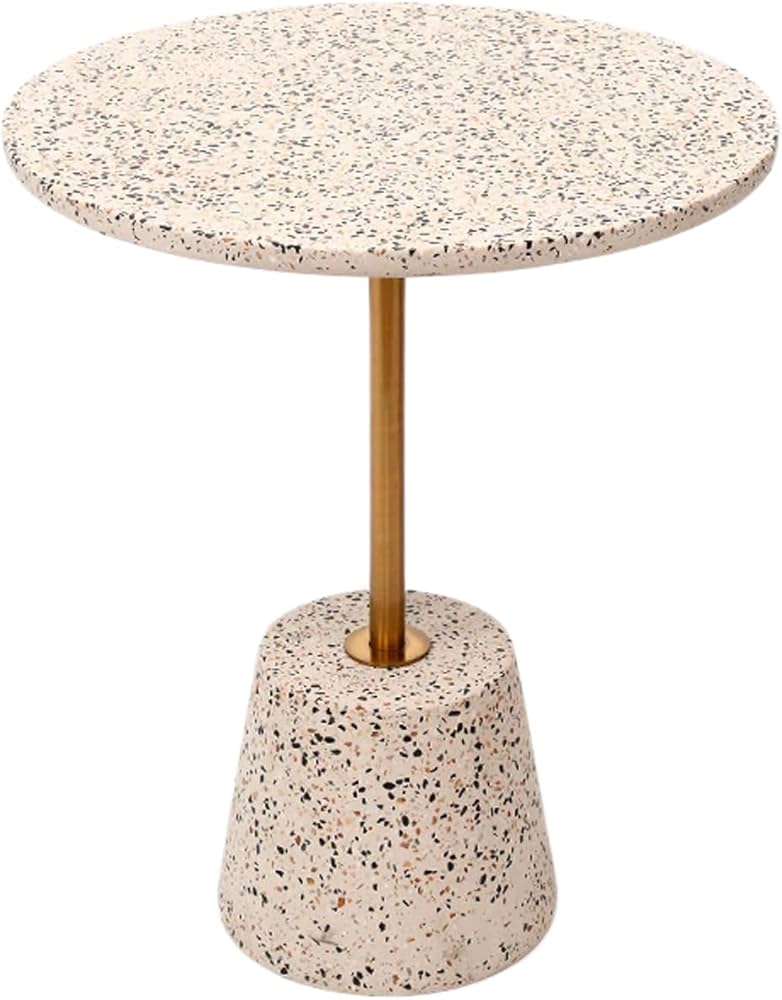 Amazon｜コーヒーサイドテーブル天然大理石ミニマリストテラゾー